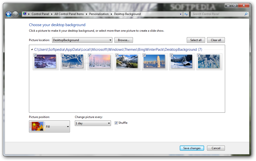 De Bing Wallpaper And Screensaver Pack Winter From The Desktop