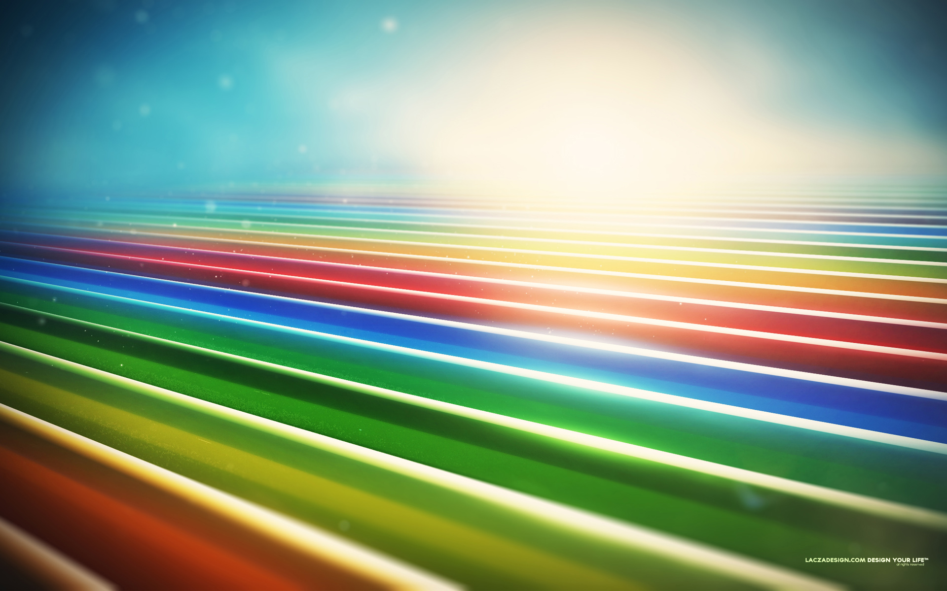 Colorful Stripes HD Desktop Wallpaper