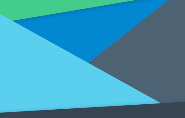 Android L Material Design Line Triangles Blue Green Wallpaper