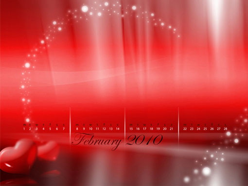 February Calendar Desktop Wallpaper Designbies