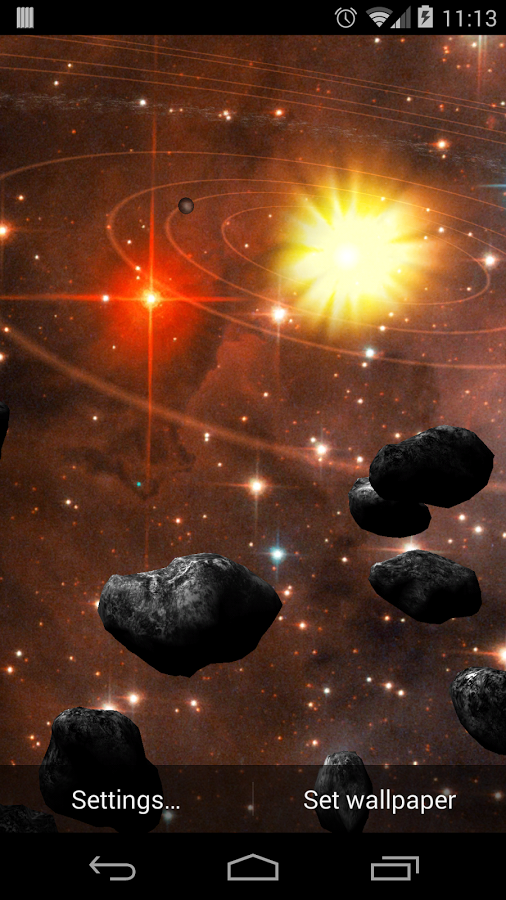 Asteroid Belt Live Wallpaper Android Apps On Google Play