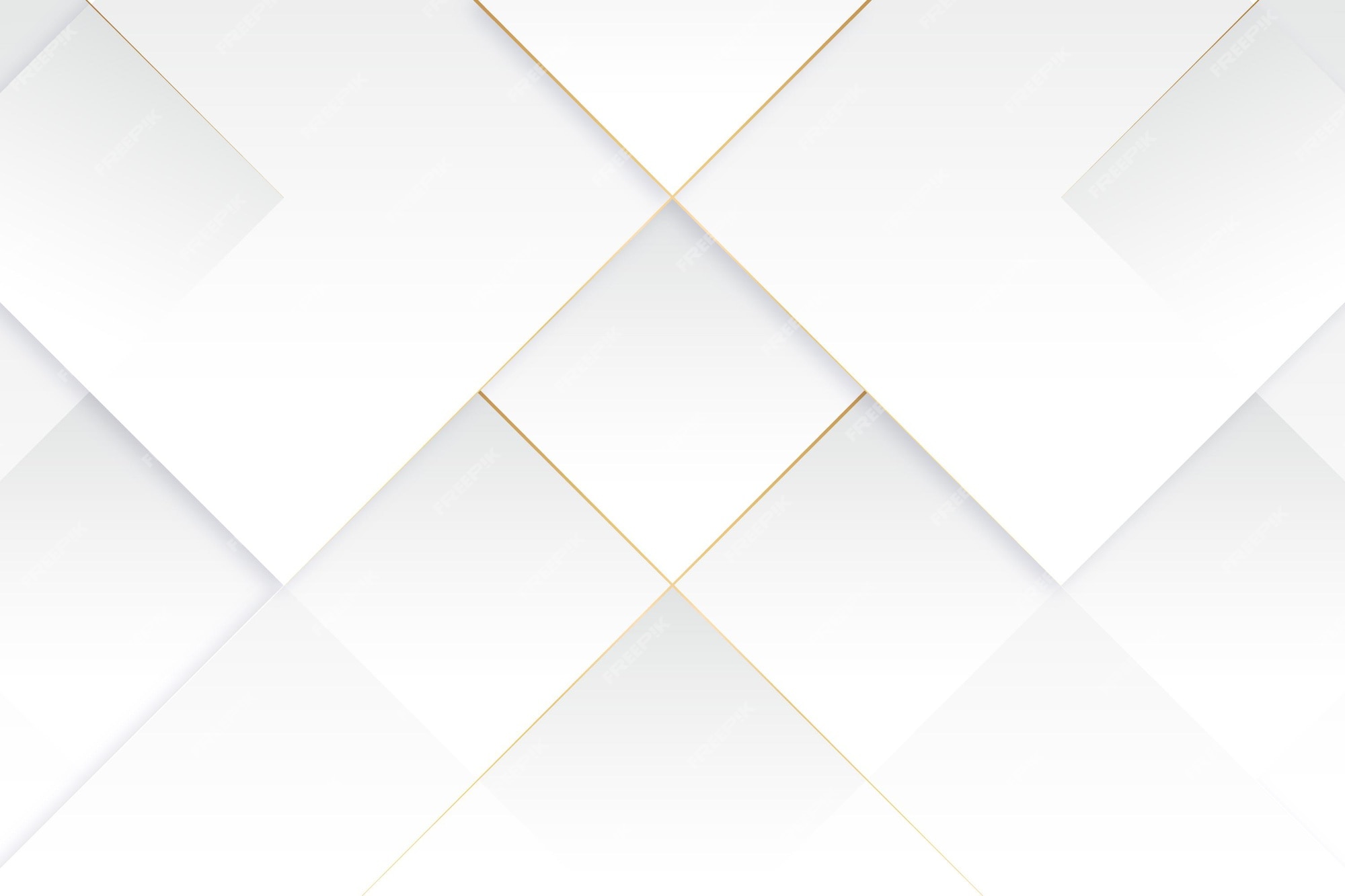 Abstract white background with golden lines, creating a luxurious and modern design