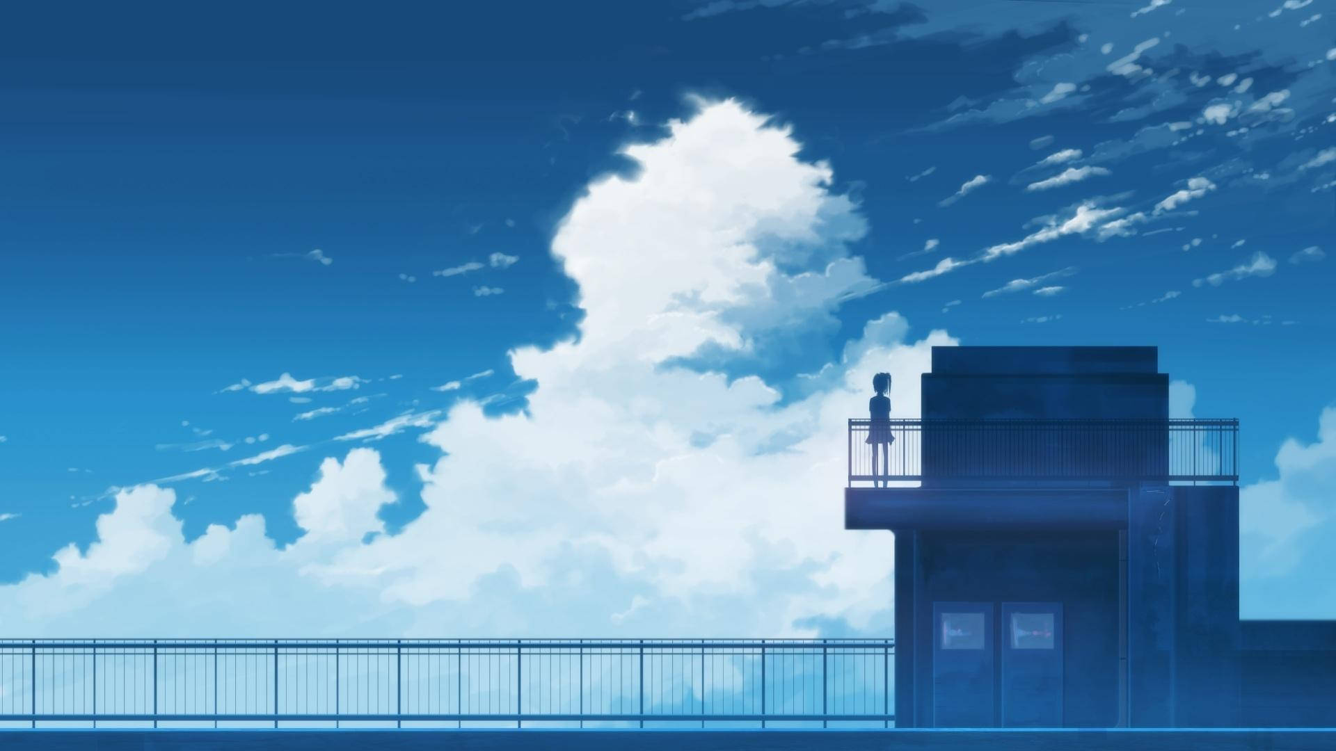 Anime School Scenery Wallpaper