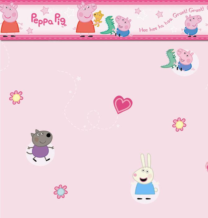Rooms Peppa Pig Bedroom Wallpaper Pink
