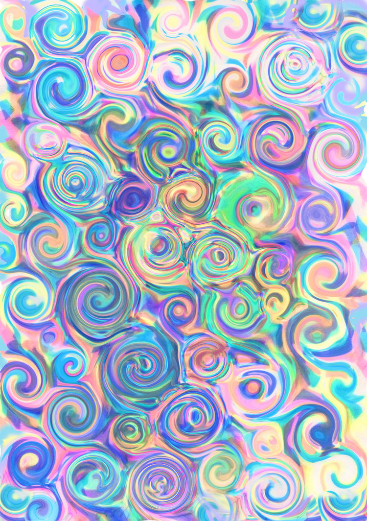 Trippy Swirl Pattern By Ryunoohi