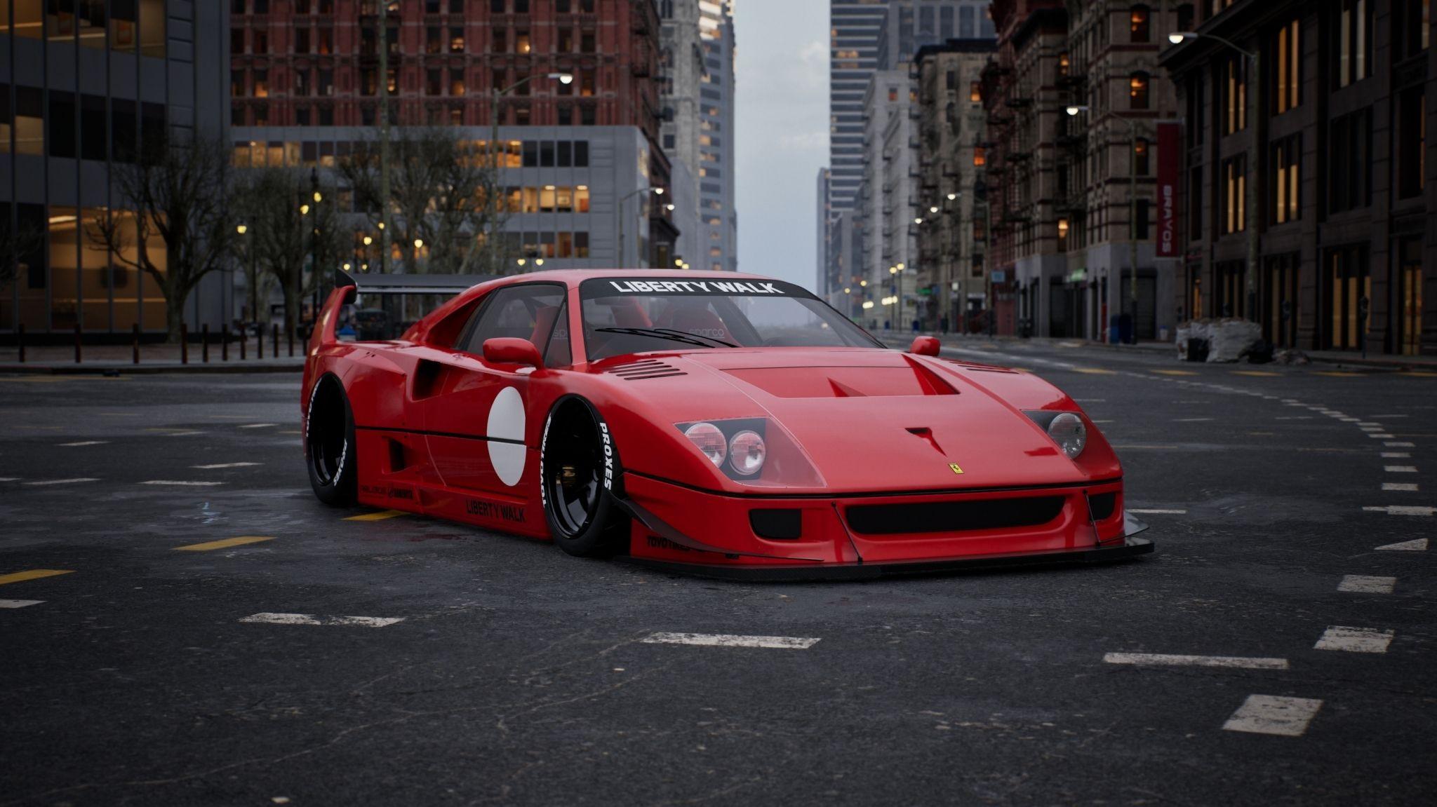 Liberty Walk S Ferrari F40 Is In Spitting Distance Of The