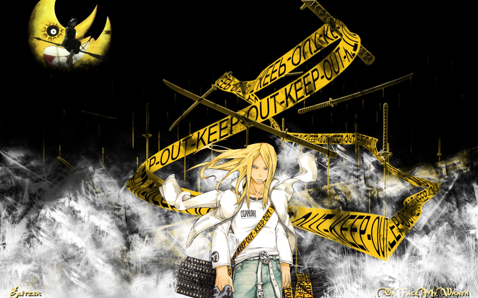 Moon Soul Eater Anime Katana HD Wallpaper Desktop Pc Background