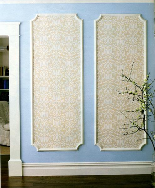 How To Framed Wall Panels Using Wallpaper