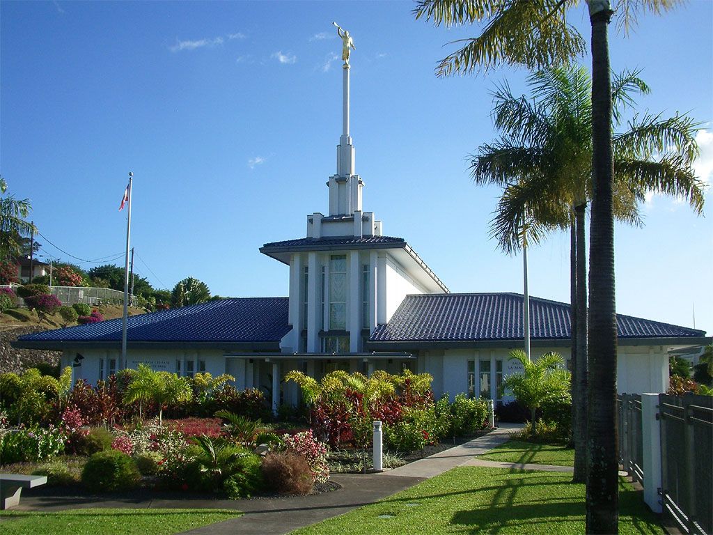 Lds Temples Papeete Tahiti Mormon Temple Photograph