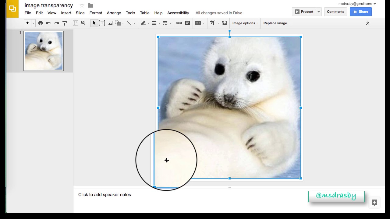 how to remove background in google slides