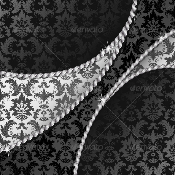 Black And Silver Background Background Decorative