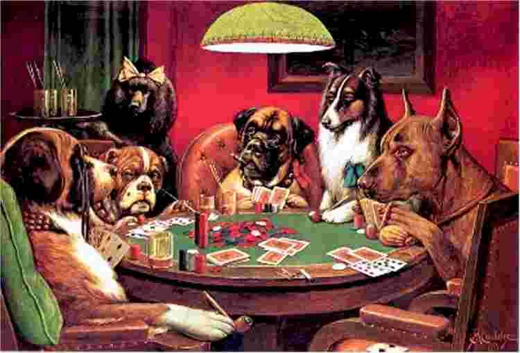 Dogs Playing Poker Wallpaper - WallpaperSafari