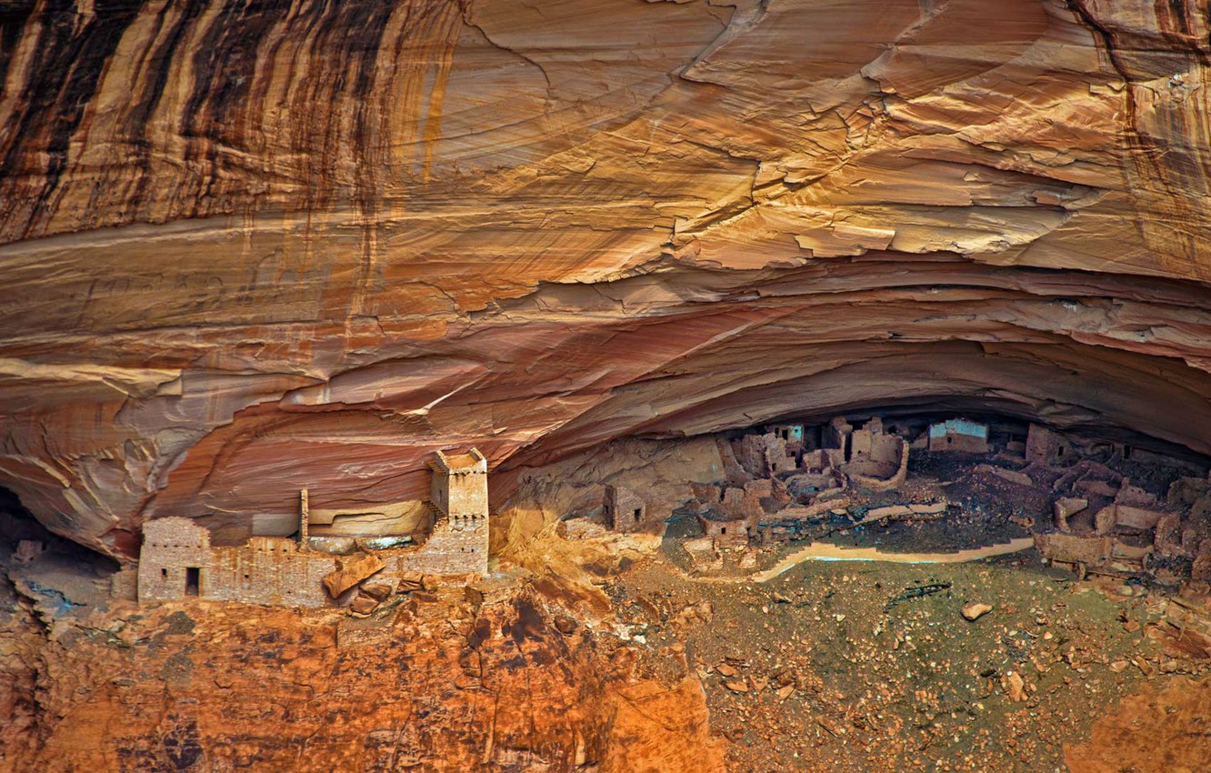 Wallpaper Rocks Az Usa Ruins The Indians Navajo Canyon De