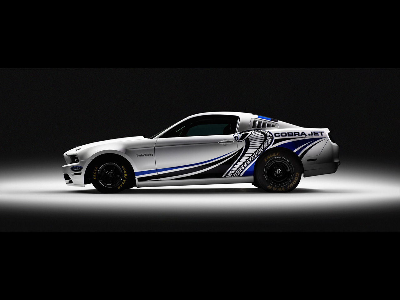 Mustang Cobra Jet Twin Turbo Concept Studio Wallpaper
