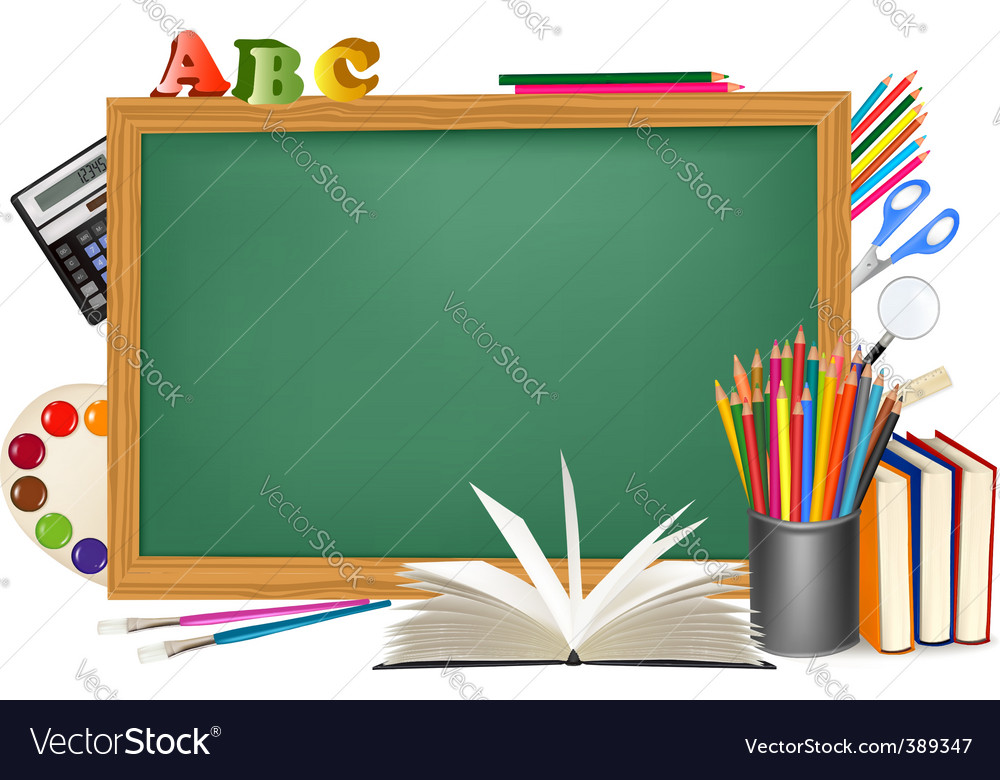 Back To School Background Royalty Vector Image