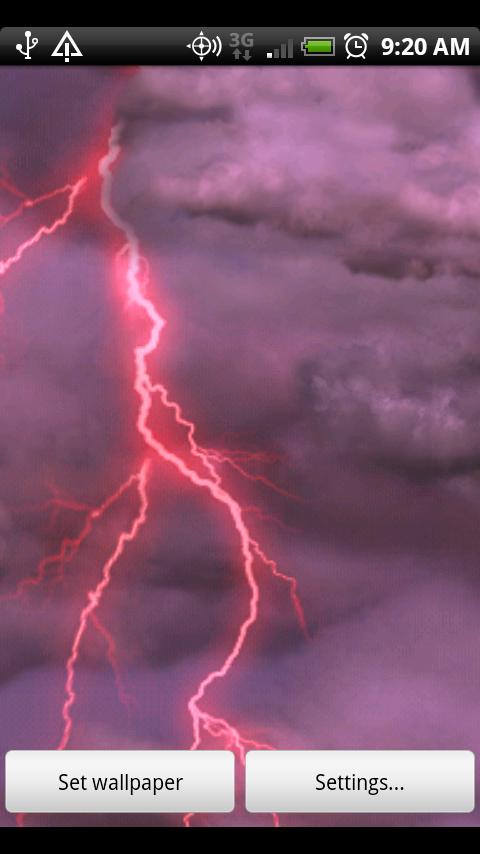 Thunderstorm Live Wallpaper For Android