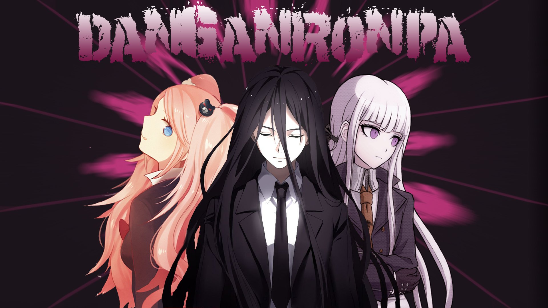 Izuru Kamukura Ky Ko Kirigiri Junko Enoshima Danganronpa Video Wallpaper