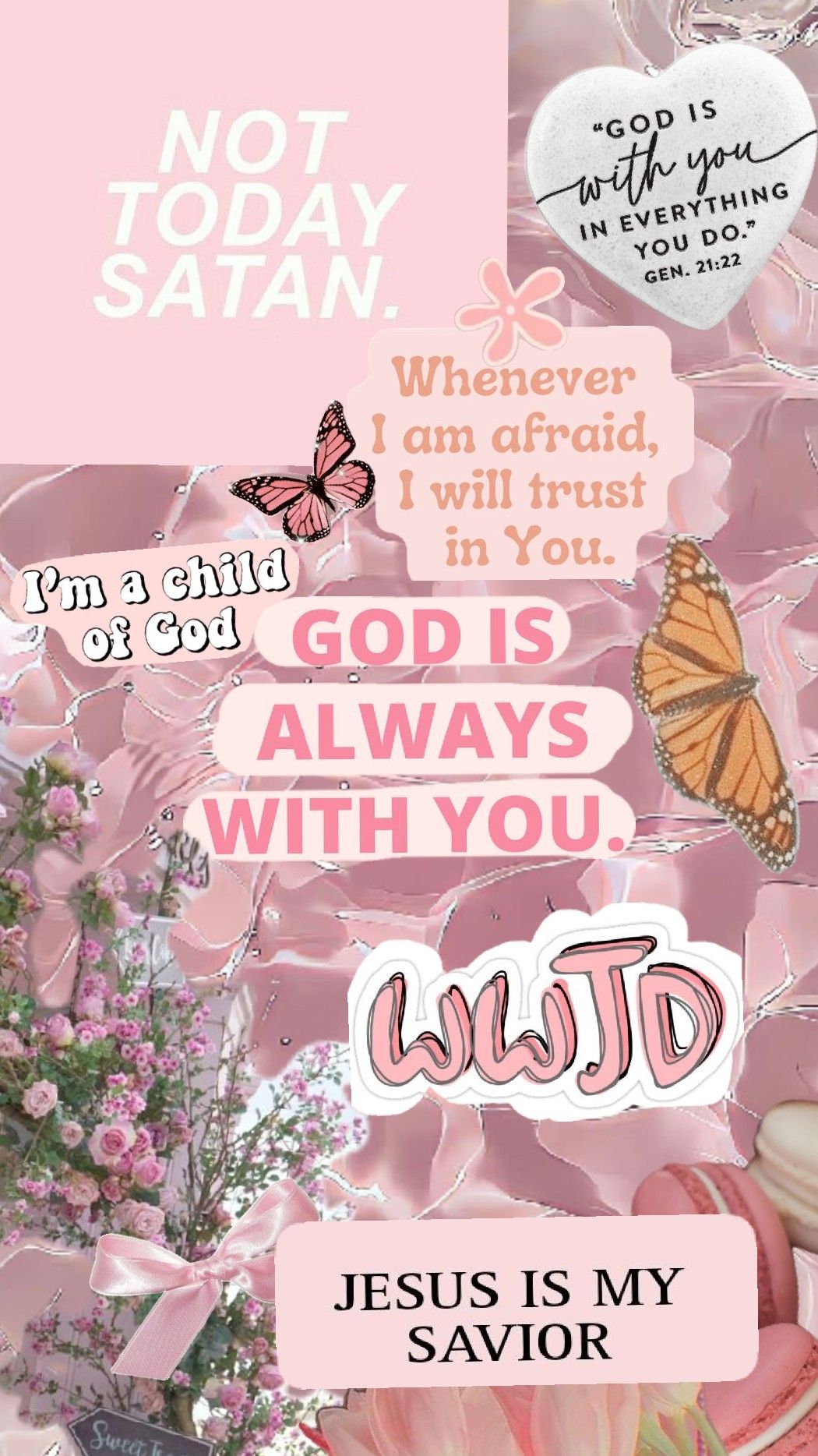 Pink Christian Wallpaper For Faith Quotes Enthusiasts