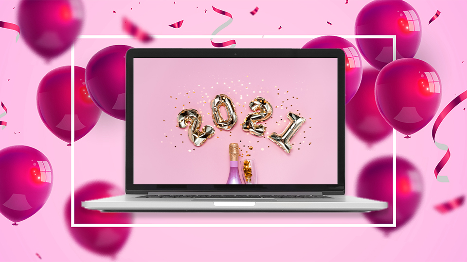 New Year S Eve Zoom Background Ring In Virtually Stylecaster