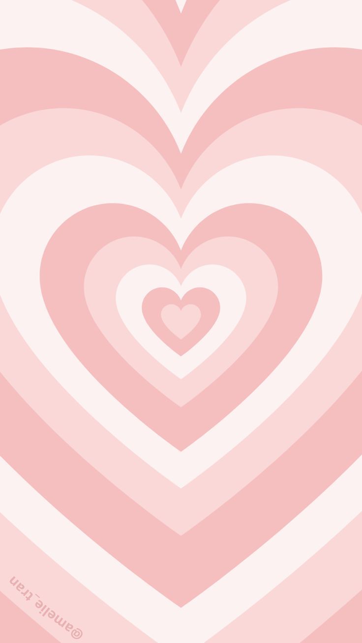 Pastel Pink Heartsss In Wallpaper