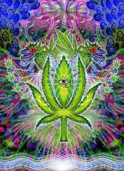 Trippy Weed Background Graphics And Ments
