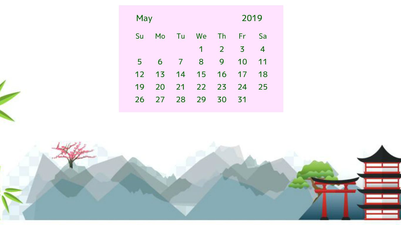 May Nature Calendar Wallpaper Calendars