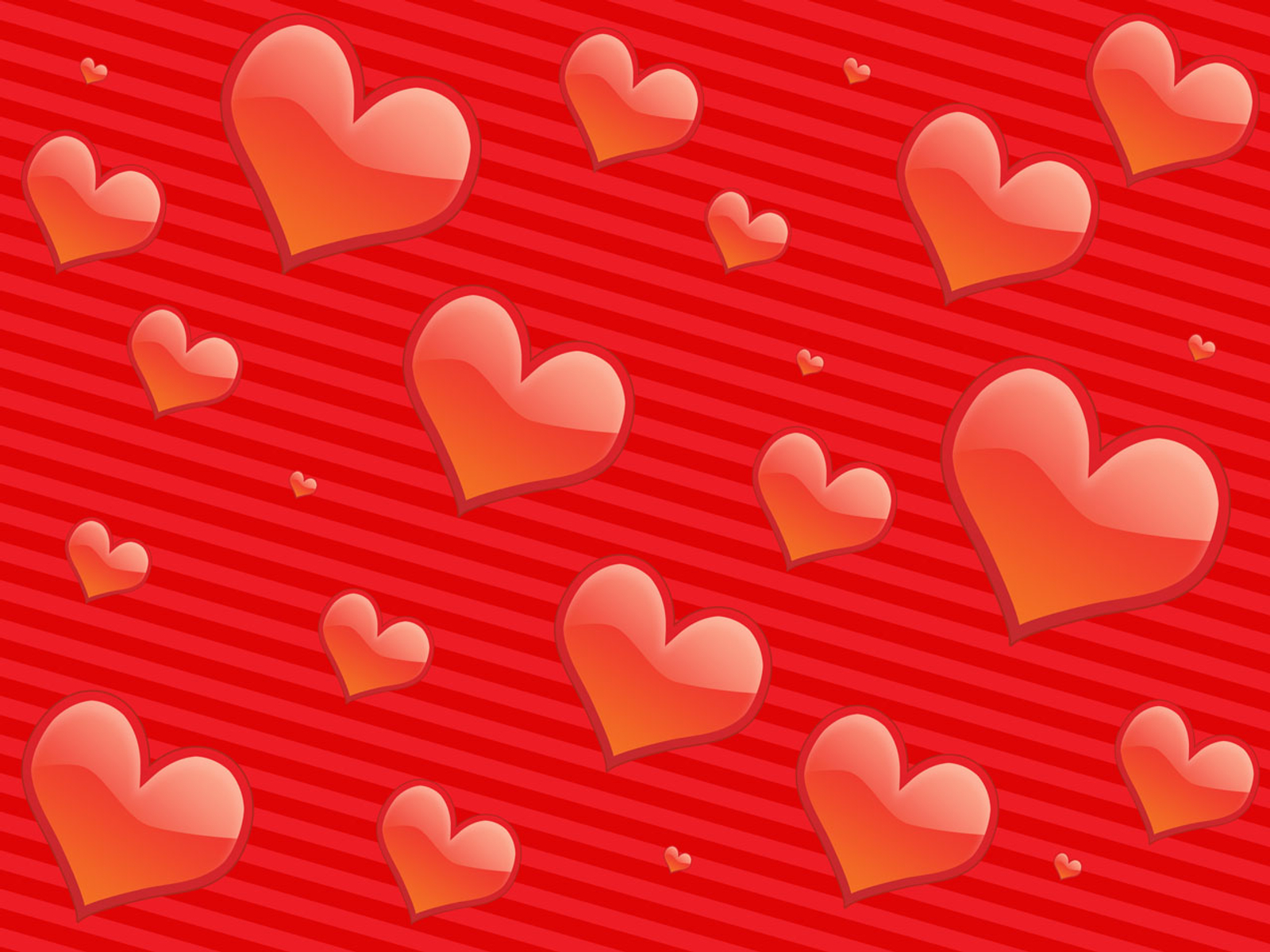 Hearts And Stripes Desktop Pc Mac Wallpaper