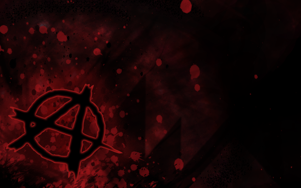 Anarchy Symbol Wallpaper Black And White By