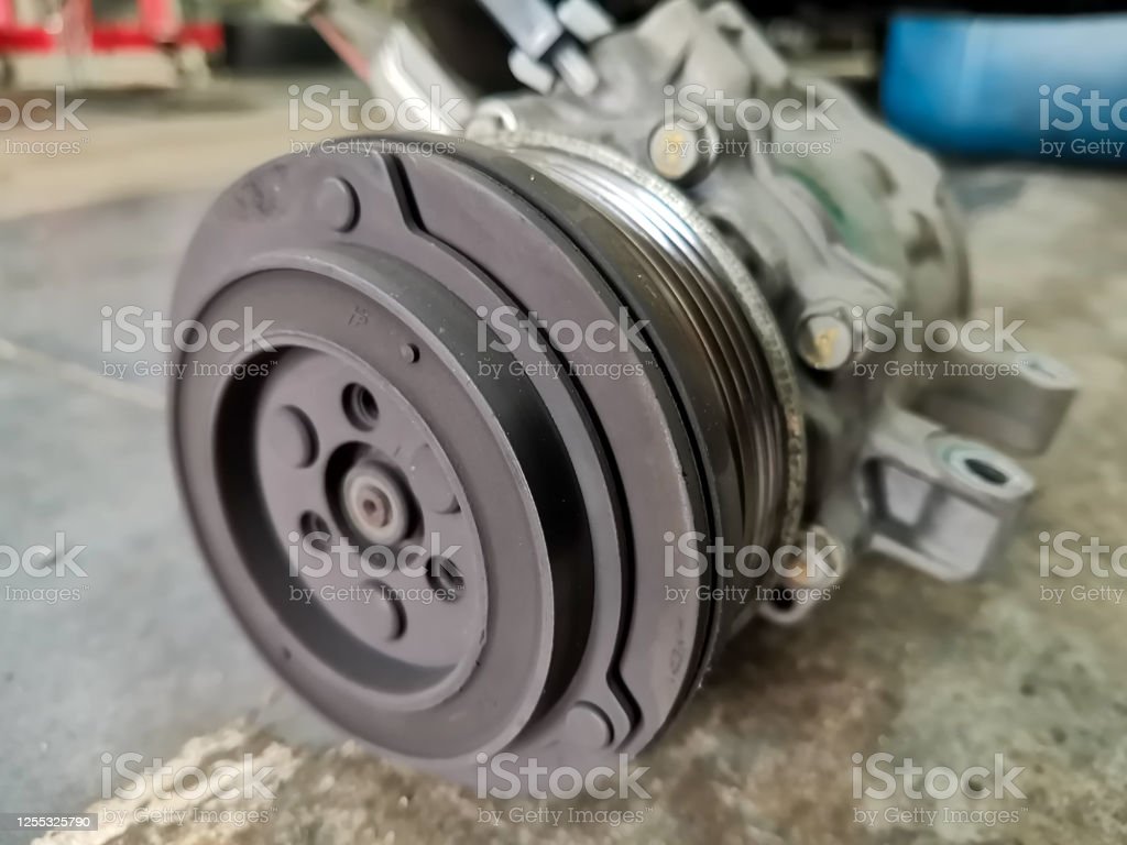 Car Airconditioner Compressor Magnetic Clutch Pulley Stock Photo 1024x768