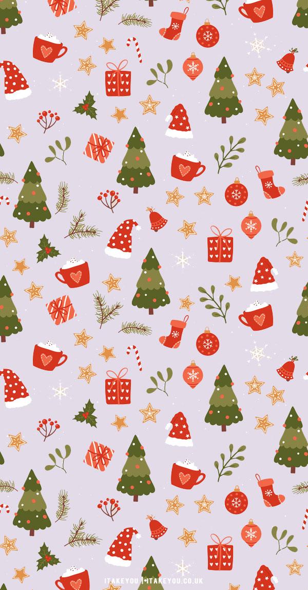Red Christmas Wallpaper With New Year Theme Stock Photo  Download Image  Now  Christmas Pattern Banner  Sign  iStock
