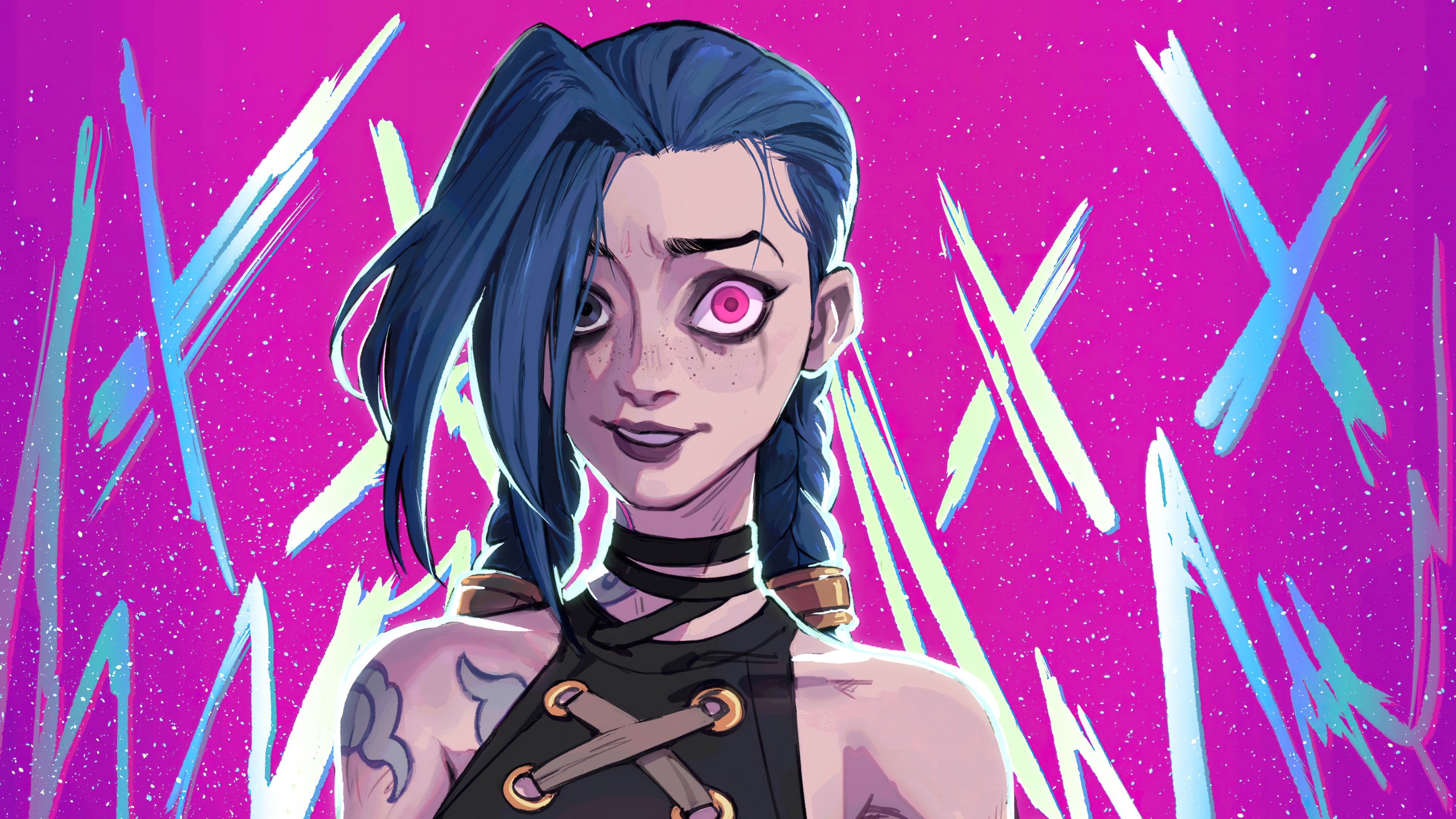 Jinx Arcane Netflix Series Lol Art 4k HD Wallpaper