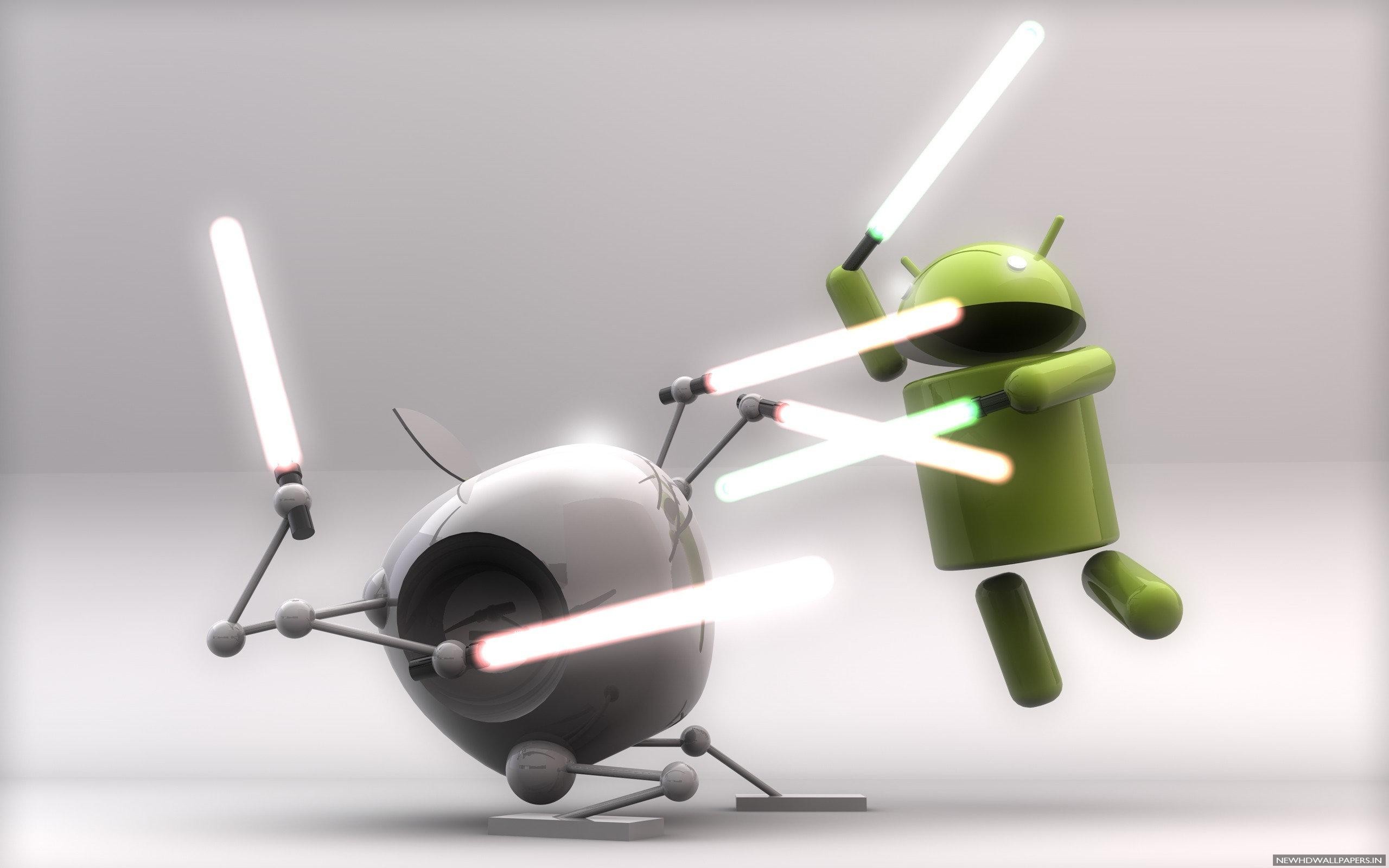 Apple Vs Android Funny HD Photo New Wallpaper