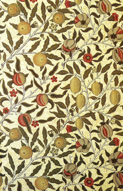 Illustration William Morris Pomegranate Wallpaper Design