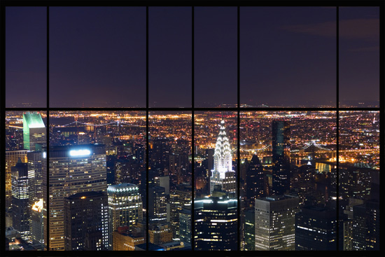 Awm12 Apartment Window Wall Of Stunning New York City At Night