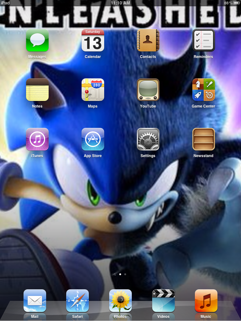 My iPad Home Sonic Unleashed Wallpaper By Cubiejewelart On