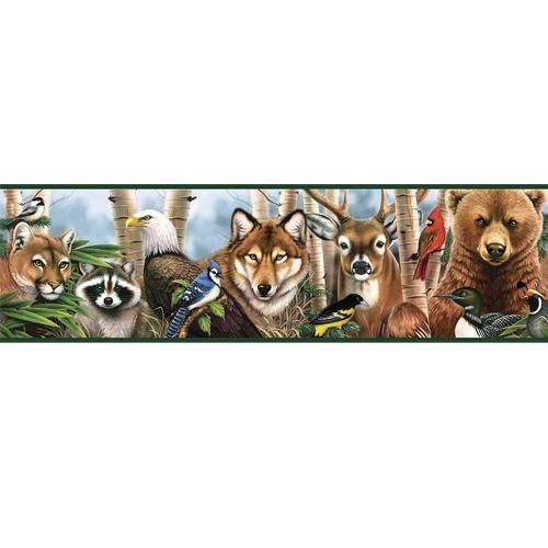 Forest Friends Wallpaper Border The Rustic Look