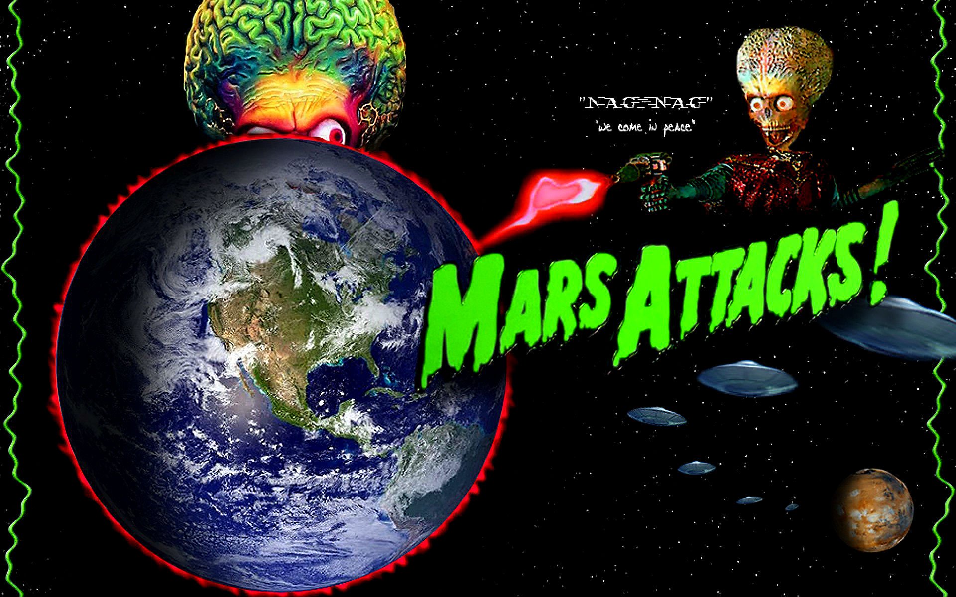 Mars Attacks Edy Sci Fi Martian Alien Aliens Action