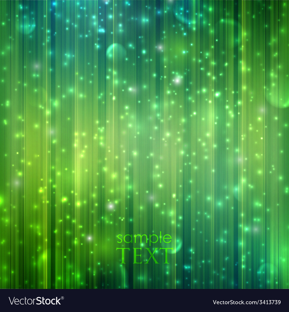 Holiday green background with sparkles Royalty Free Vector
