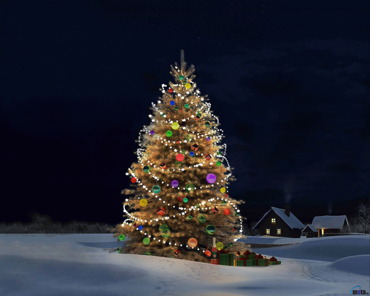 Desktop Wallpaper Christmas Tree In HD