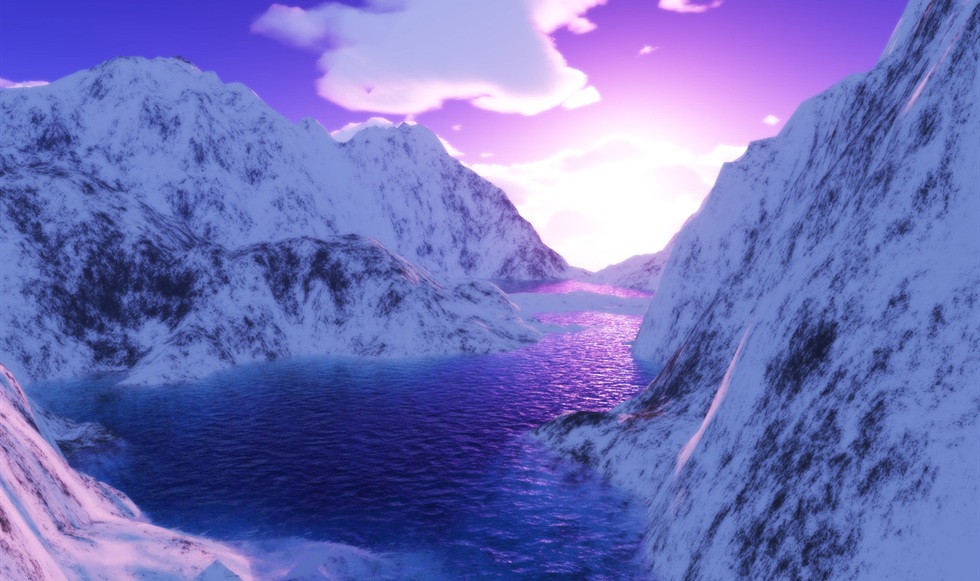 Syrene Snowy Sunset Sfondi Desktop
