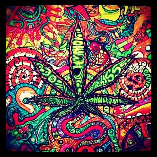 Create an artwork of psychedelic, weed, stoner, trippy theme by  Dazedsession | Fiverr