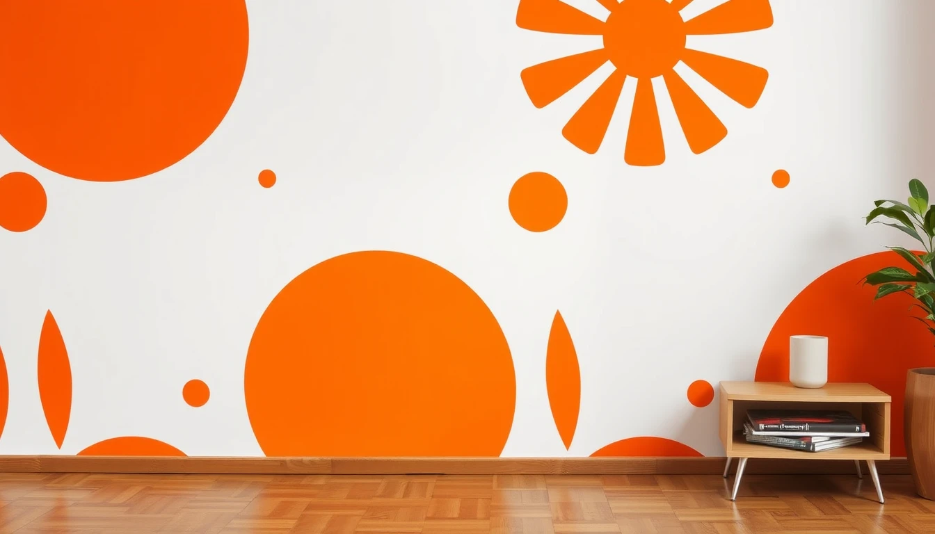Orange And White Wallpaper
