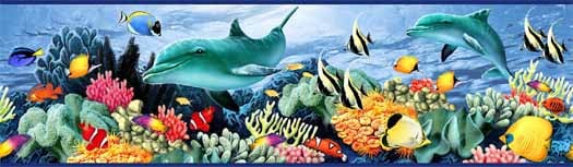 Free download fish Wallpaper Border Wallpaper inccom [525x153] for your ...