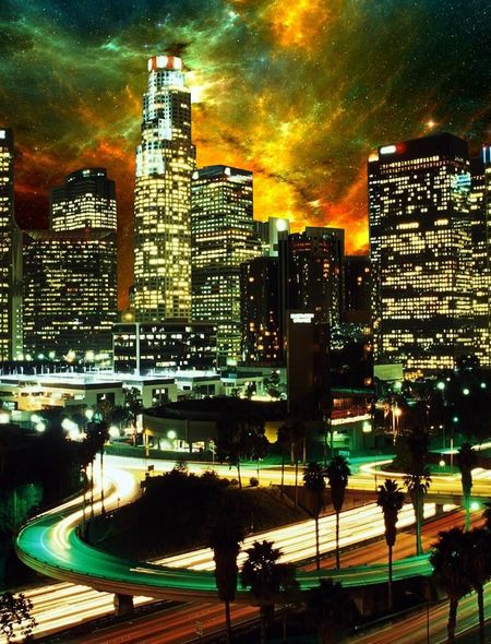 Los Angeles Skyline Wallpaper For Phones And Tablets