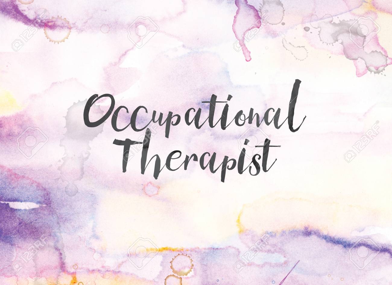 The Words Occupational Therapist Concept And Theme Written In