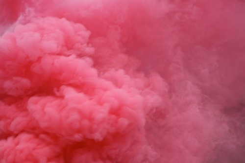 pink smoke on