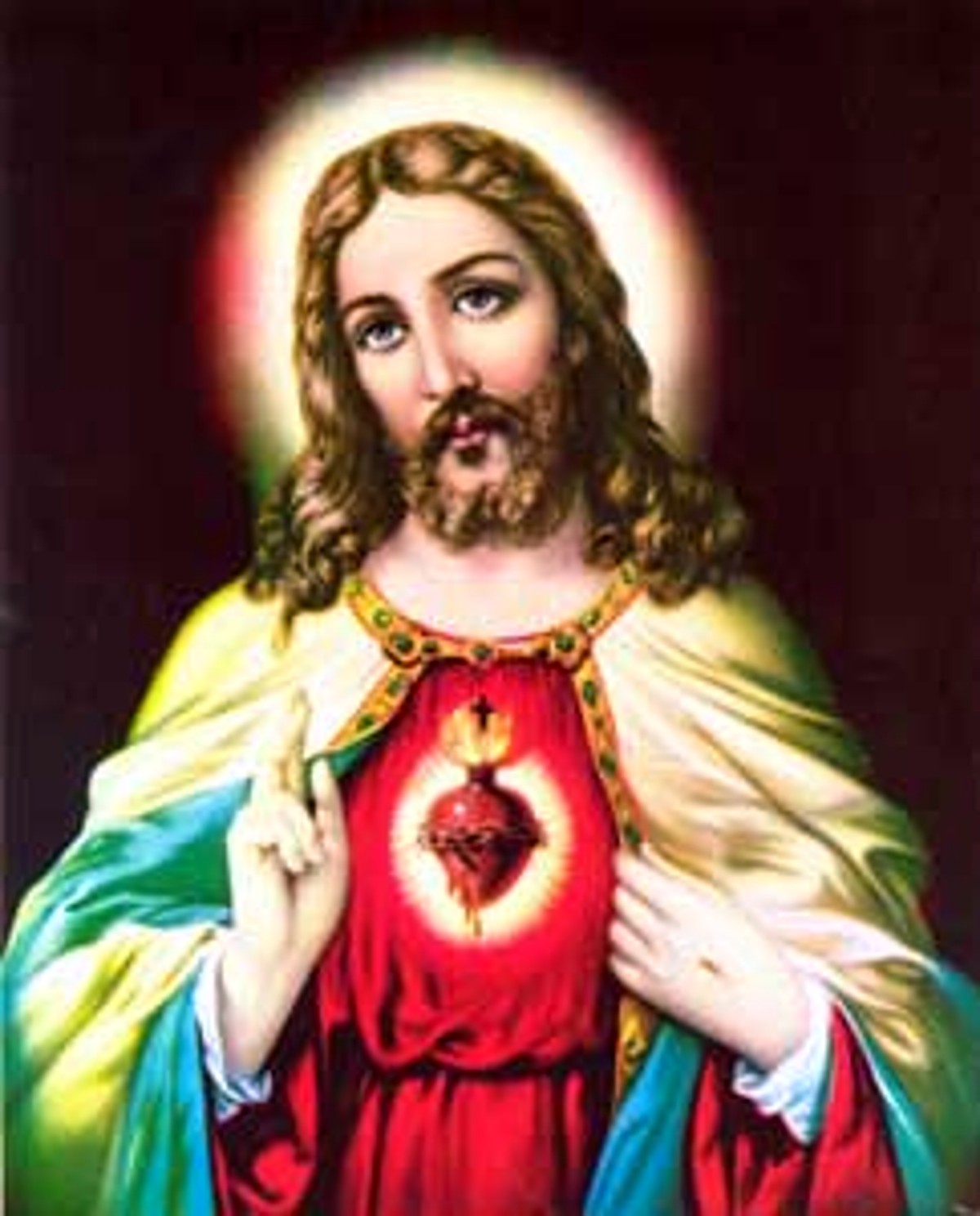 Shining Sacred Heart Of Jesus Christ Photo