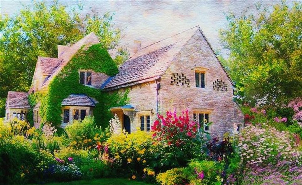 Cottage Anglais Wallpaper