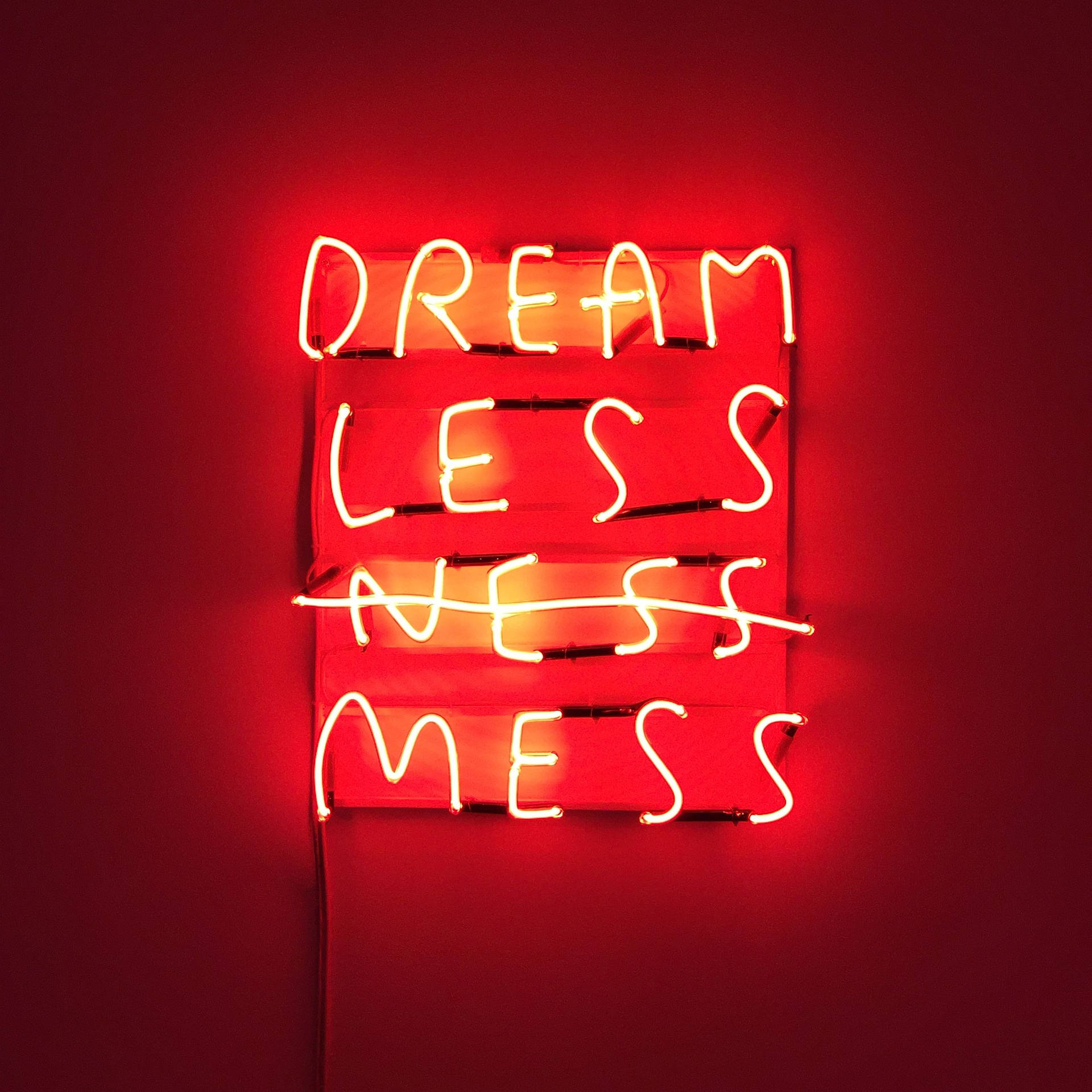Red Aesthetic Neon Wallpaper