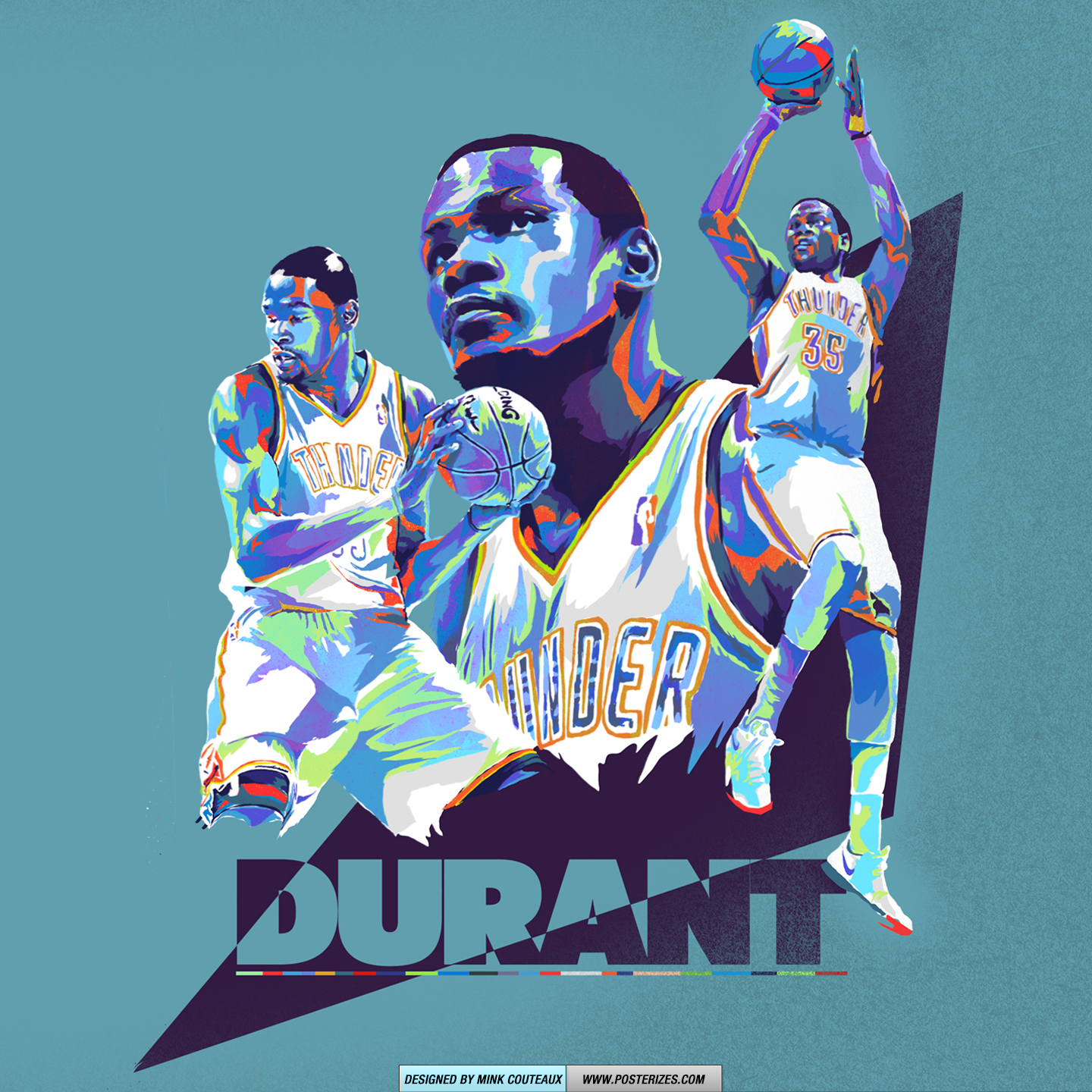 Kevin Durant Prodigy Okc Thunder Wallpaper Posterizes Nba